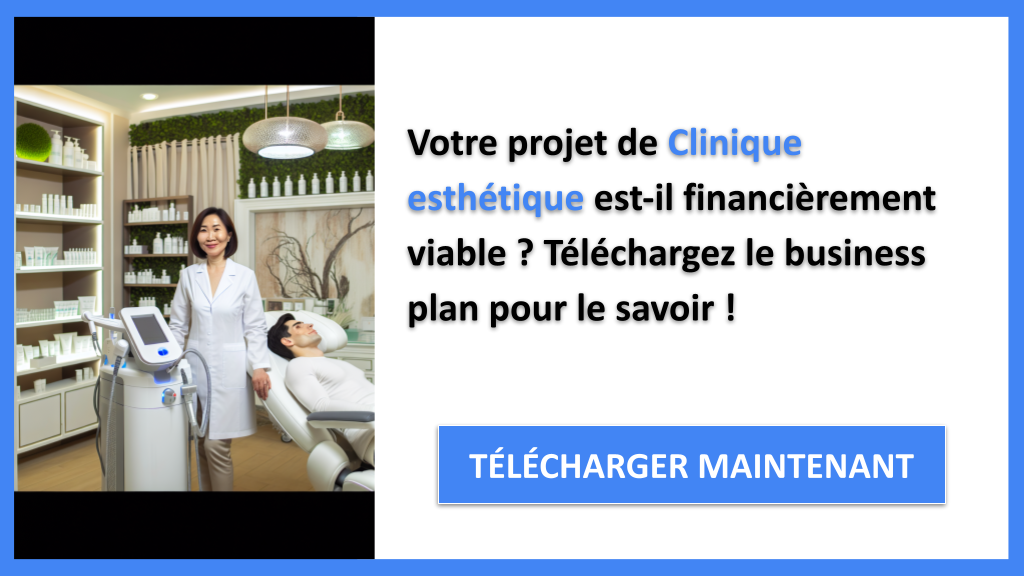 Exemple Business Plan pour Clinique esthétique - Clinique esthétique Prévisionnel financier Exemple- CTA1