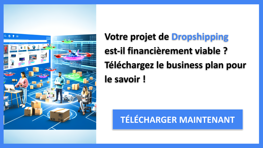 Exemple Business Plan pour Dropshipping - Dropshipping Plan financier Exemple- CTA1