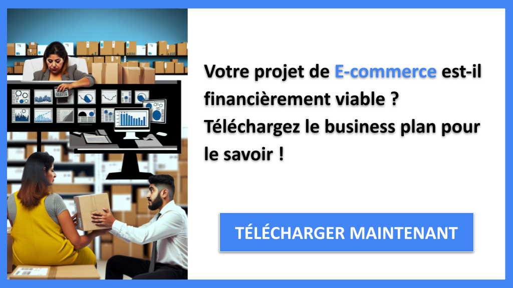Prévisionnel Financier pour un Site E-commerce : Modèle à Télécharger 6 Exemple Business Plan pour E-commerce - E-commerce Plan financier Exemple- CTA1
