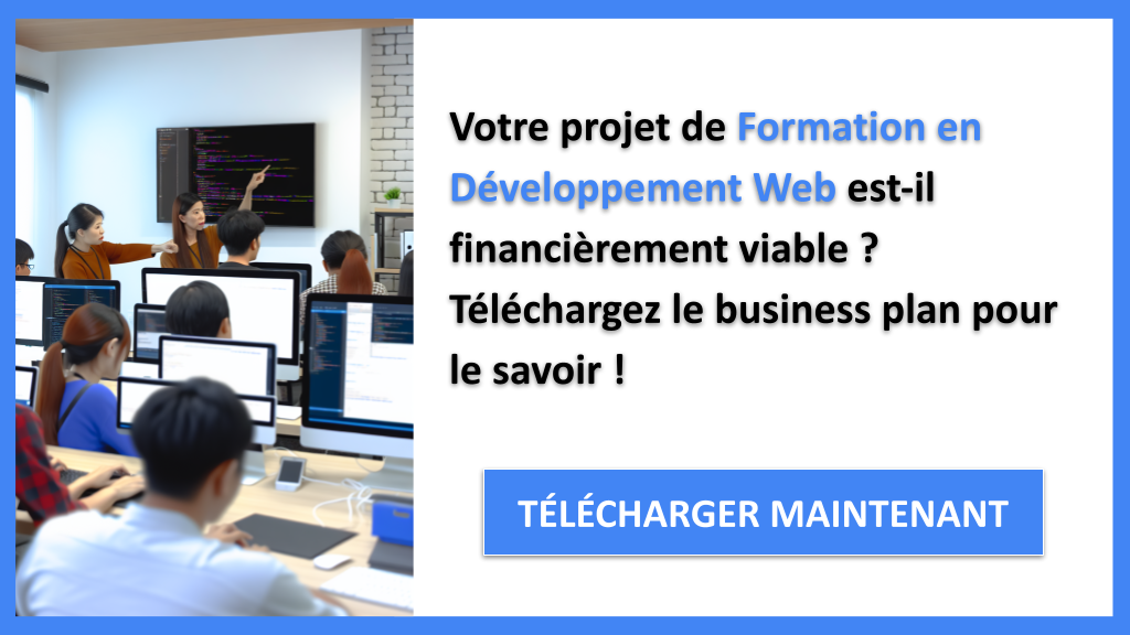 Exemple Business Plan pour Formation en Développement Web - Formation en développement web Plan financier Exemple- CTA1