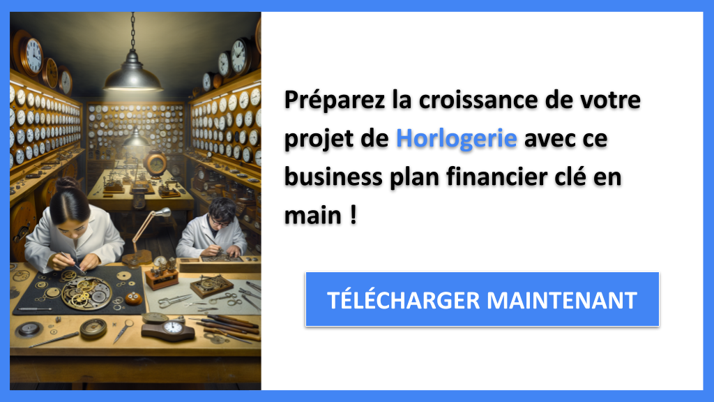 Prévisionnel Financier pour Horlogerie : Modèle et Conseils 8 Exemple Business Plan pour Horlogerie - Horlogerie Prévisionnel financier Exemple- CTA3