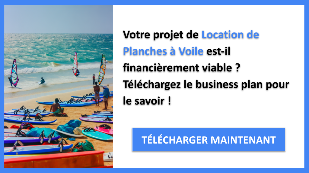 Exemple Business Plan pour Location de Planches à Voile - Location de planches à voile Plan financier Exemple- CTA1
