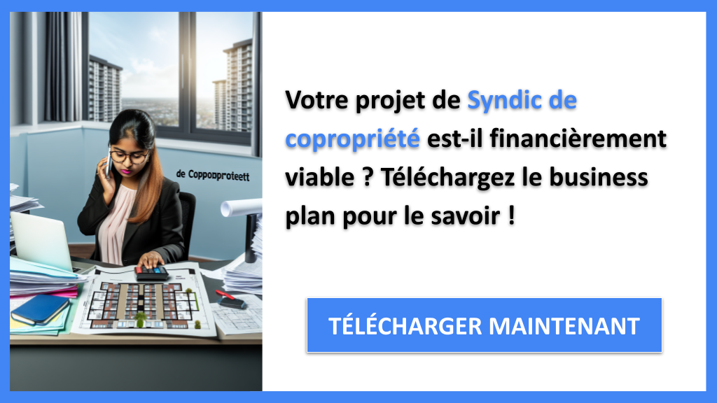 Exemple Business Plan pour Syndic de copropriété - Syndic de copropriété Plan financier Exemple- CTA1