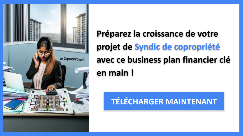 Exemple Business Plan pour Syndic de copropriété - Syndic de copropriété Plan financier Exemple- CTA3