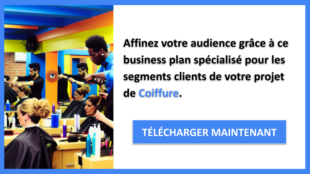 Exemple Business Plan pour Coiffure - Segments Clients Coiffure- CTA2