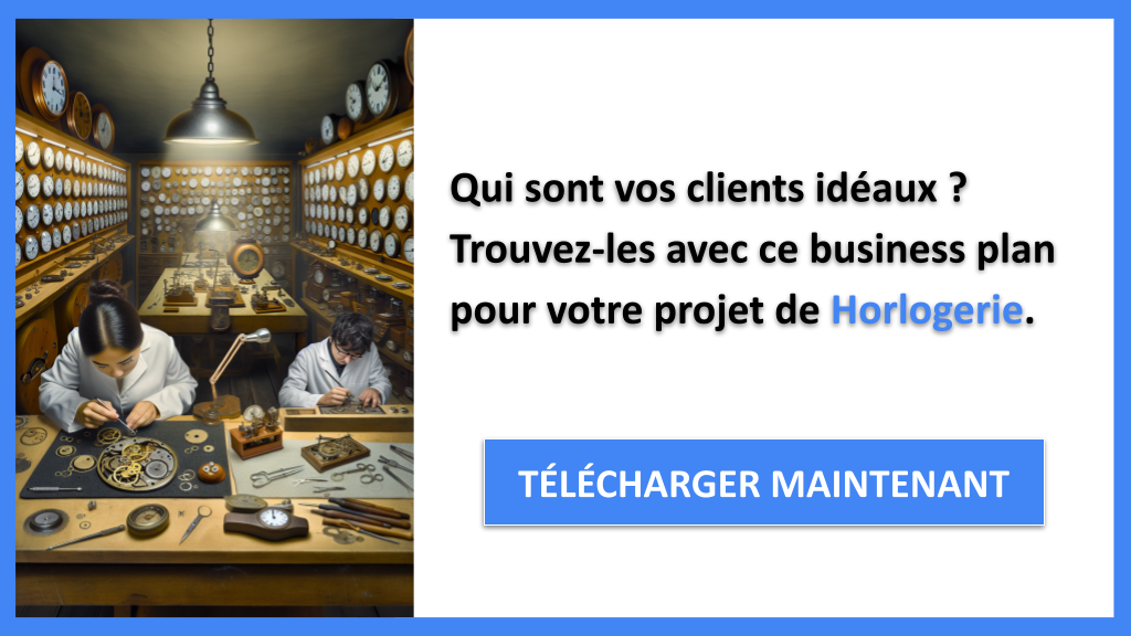 Segments Clients et Horlogerie : Stratégies Efficaces pour Réussir 6 Exemple Business Plan pour Horlogerie - Segments Clients Horlogerie- CTA1