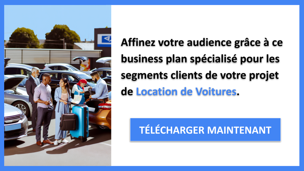 Exemple Business Plan pour Location de Voitures - Segments Clients Location de Voitures- CTA2