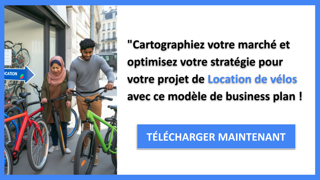 Exemple Business Plan pour Location de vélos - Segments Clients Location de vélos- CTA3