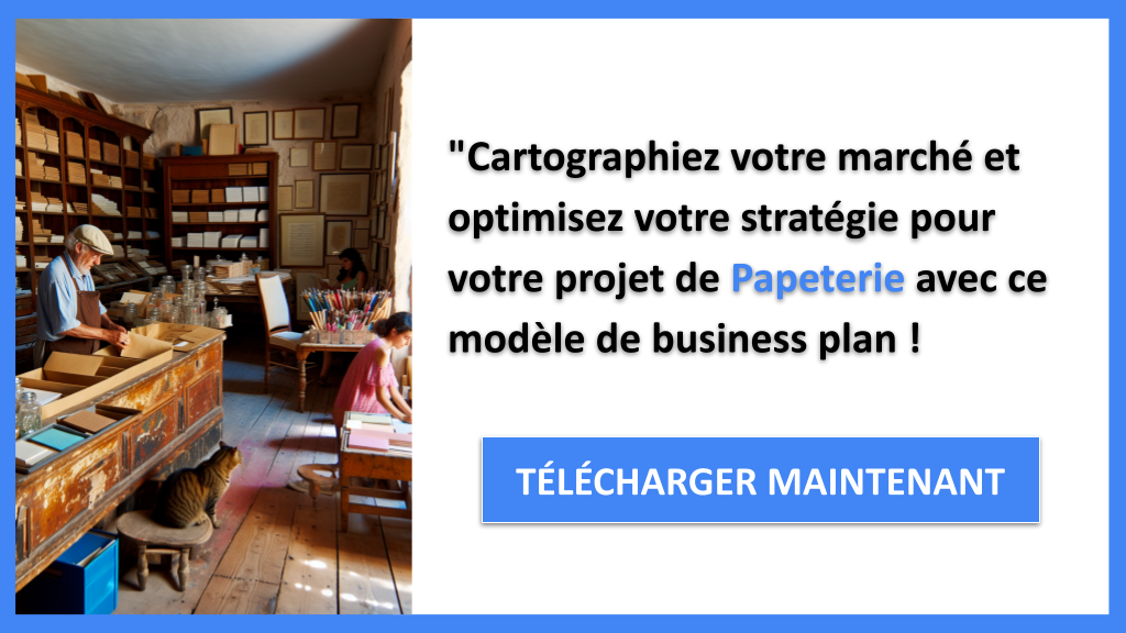 Exemple Business Plan pour Papeterie - Segments Clients Papeterie- CTA3
