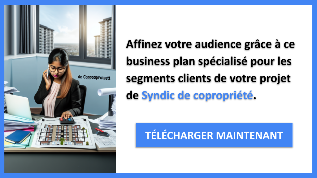 Exemple Business Plan pour Syndic de copropriété - Segments Clients Syndic de copropriété- CTA2