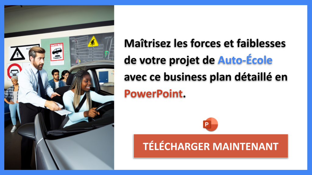 Exemple Business Plan pour Auto-École - Exemple Analyse SWOT Auto-École- CTA2