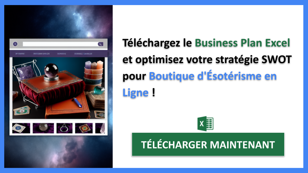 Exemple Business Plan pour Boutique d'Ésotérisme en Ligne - Exemple Analyse SWOT Boutique d'Ésotérisme en Ligne- CTA3
