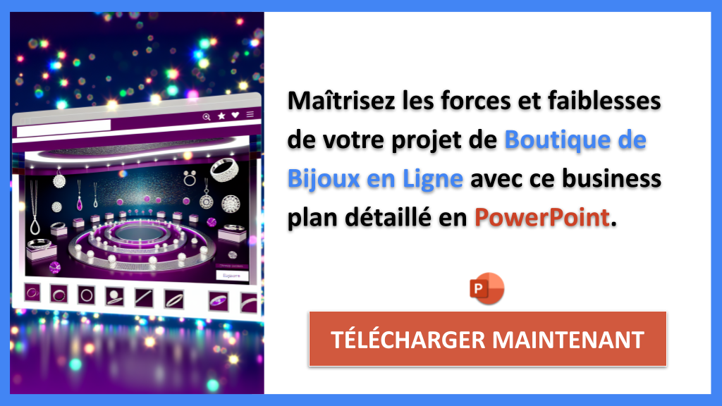 Exemple Business Plan pour Boutique de Bijoux en Ligne - Exemple Analyse SWOT Boutique de Bijoux en Ligne- CTA2