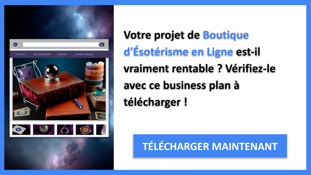 Exemple Business Plan pour Boutique d'Ésotérisme en Ligne - Boutique d'Ésotérisme en Ligne Revenus Rentabilité- CTA1