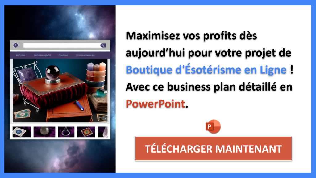 Exemple Business Plan pour Boutique d'Ésotérisme en Ligne - Boutique d'Ésotérisme en Ligne Revenus Rentabilité- CTA3