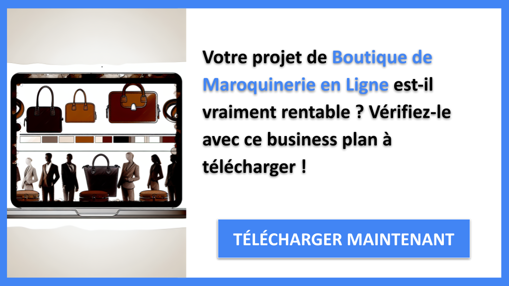 Exemple Business Plan pour Boutique de Maroquinerie en Ligne - Boutique de Maroquinerie en Ligne Revenus Rentabilité- CTA1