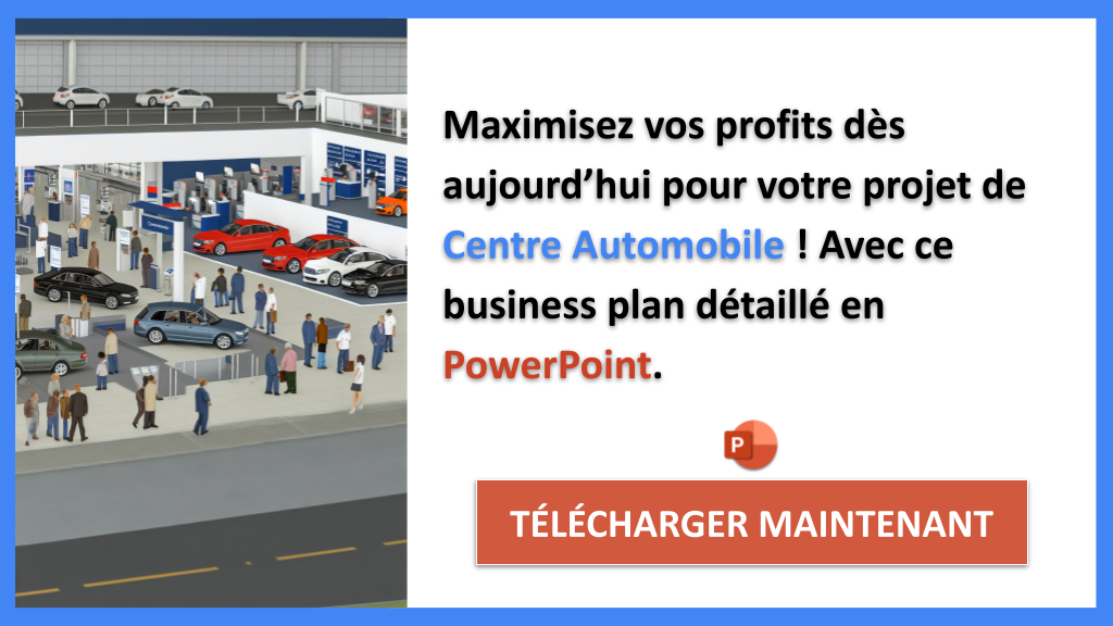 Exemple Business Plan pour Centre Automobile - Centre Automobile Revenus Rentabilité- CTA3