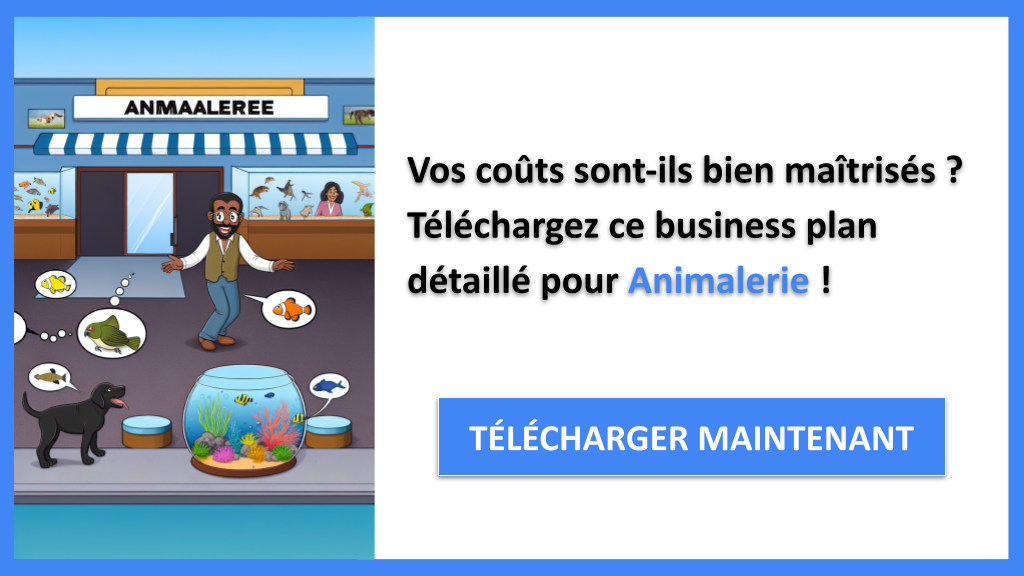 Exemple Business Plan pour Animalerie - Coût de planification d'une Animalerie- CTA1