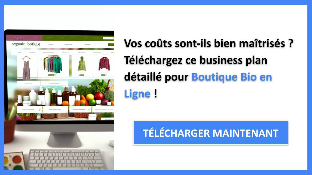 Exemple Business Plan pour Boutique Bio en Ligne - Coût de planification d'une Boutique Bio en Ligne- CTA1
