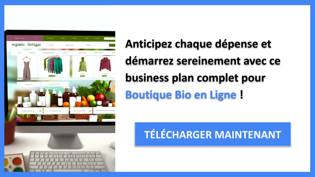 Exemple Business Plan pour Boutique Bio en Ligne - Coût de planification d'une Boutique Bio en Ligne- CTA3