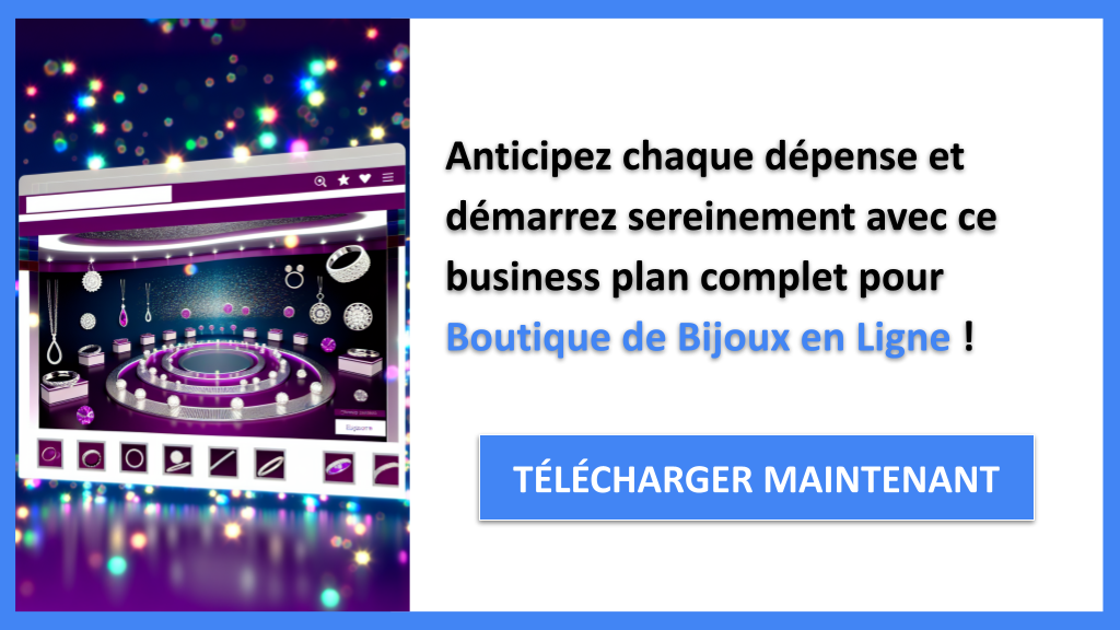 Exemple Business Plan pour Boutique de Bijoux en Ligne - Coût de mise en place d'une Boutique de Bijoux en Ligne- CTA3