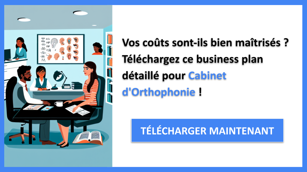 Exemple Business Plan pour Cabinet d'Orthophonie - Coût de création d'un Cabinet d'Orthophonie- CTA1