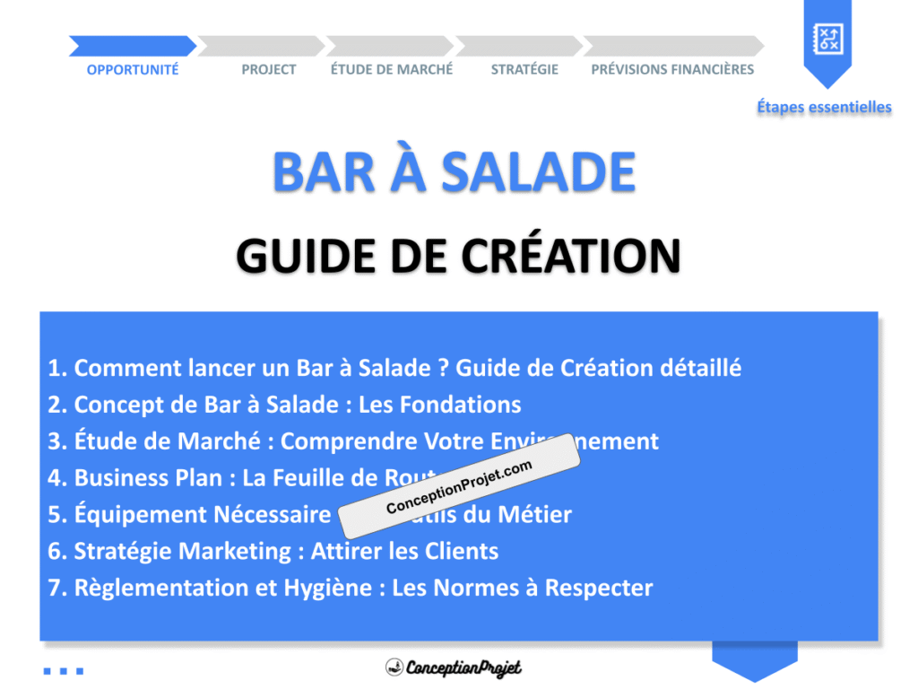 Bar a Salade Guide de Creation Cover