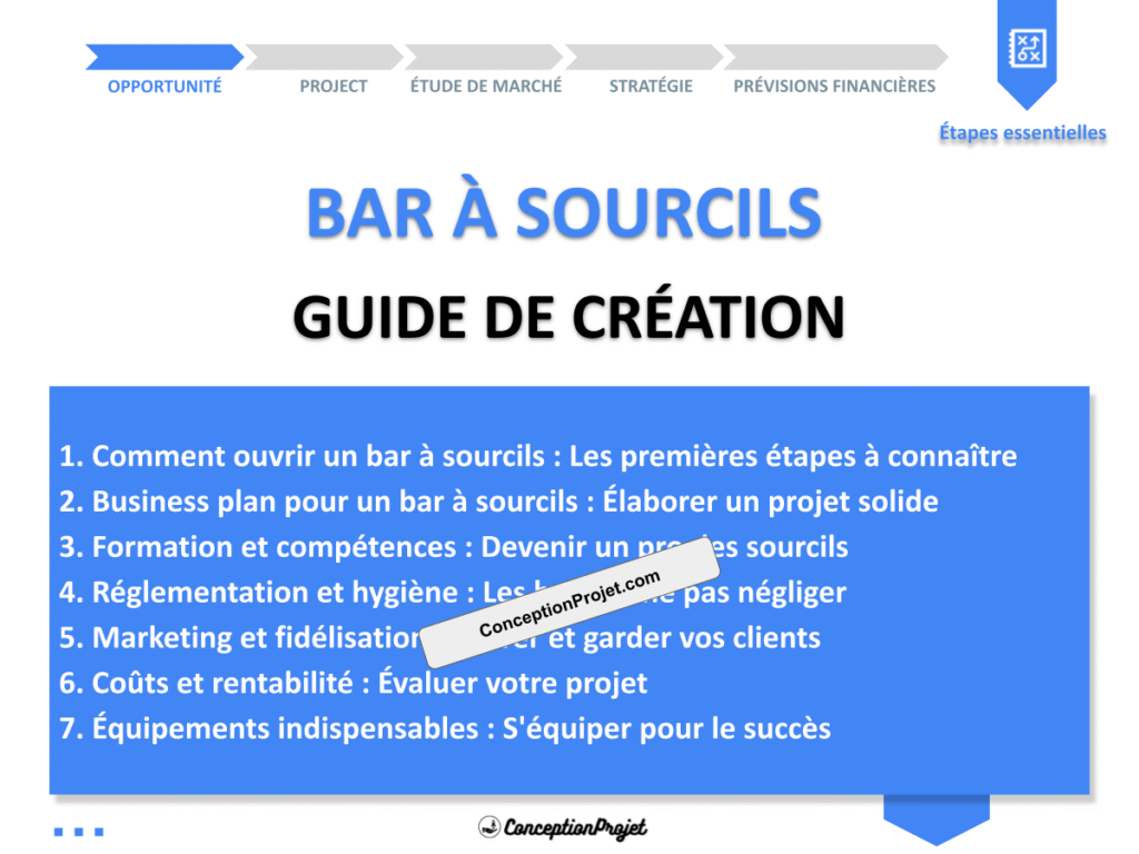 Bar a Sourcils Guide de Creation Cover