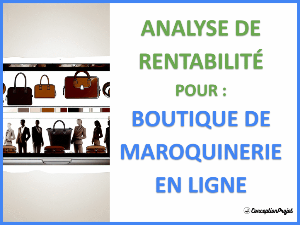 Boutique de Maroquinerie en Ligne Revenus Rentabilite Cover