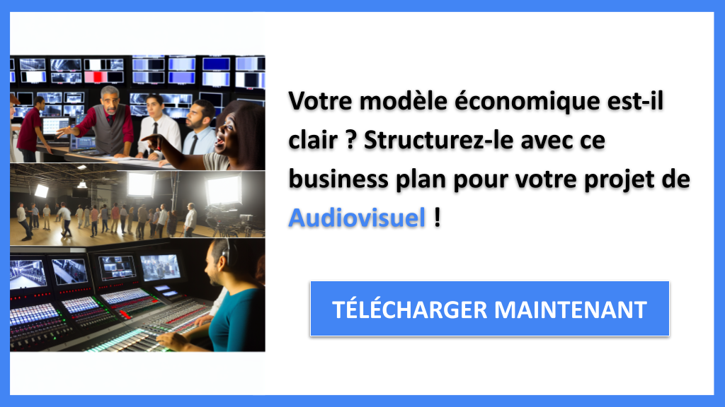 Business Model Canvas pour Audiovisuel : Méthodes Innovantes 6 Exemple Business Plan pour Audiovisuel - Audiovisuel Business Model Canvas- CTA1