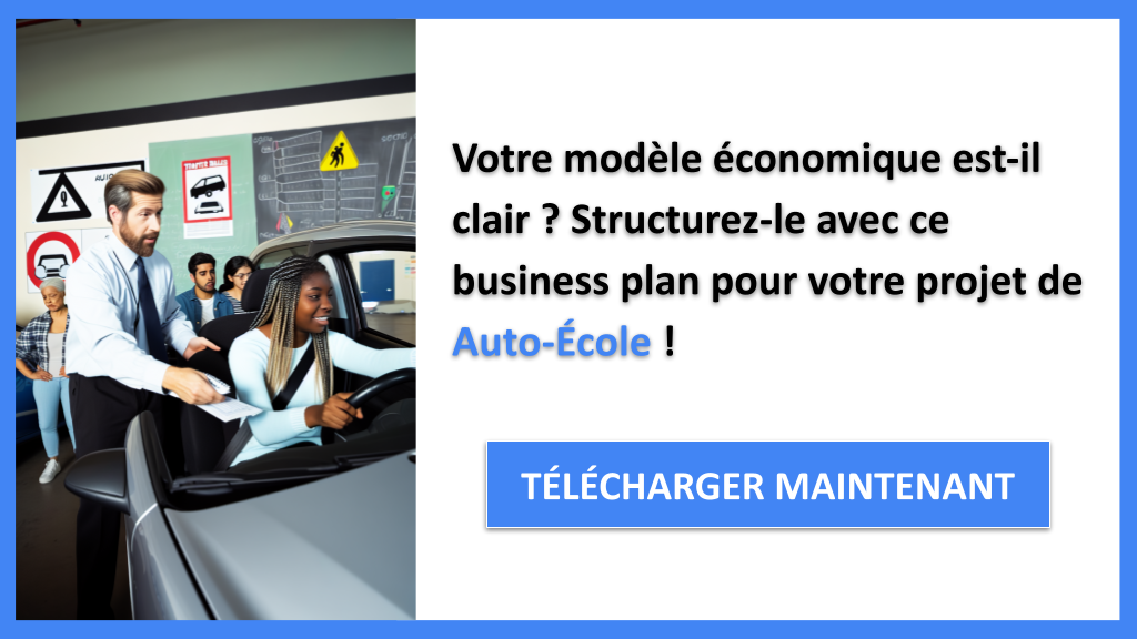 Exemple Business Plan pour Auto-École - Auto-École Business Model Canvas- CTA1