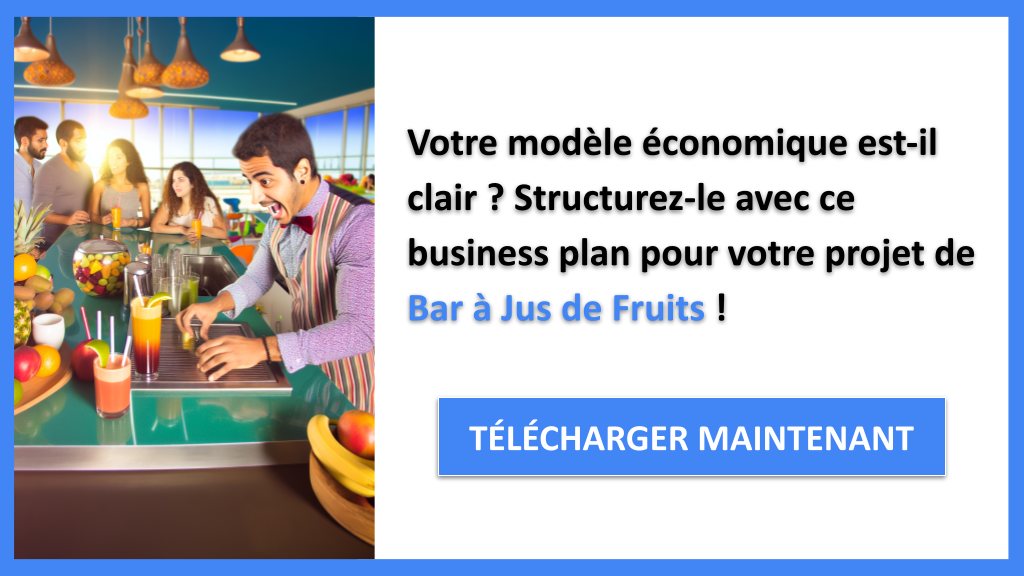 Exemple Business Plan pour Bar à Jus de Fruits - Bar à Jus de Fruits Business Model Canvas- CTA1