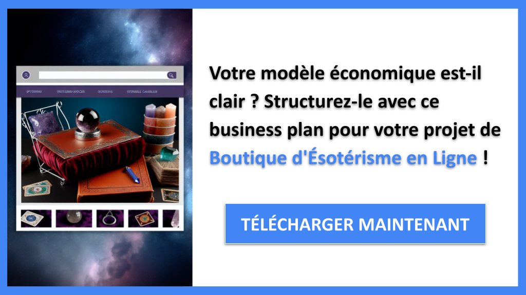 Exemple Business Plan pour Boutique d'Ésotérisme en Ligne - Boutique d'Ésotérisme en Ligne Business Model Canvas- CTA1