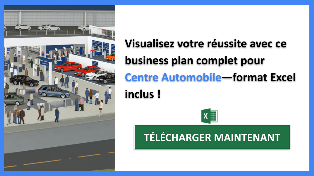 Exemple Business Plan pour Centre Automobile - Centre Automobile Business Plan Exemple- CTA3
