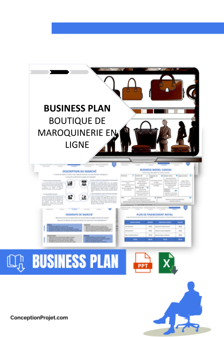 Business Plan pour Boutique de Maroquinerie en Ligne - Coût de création d'une Boutique de Maroquinerie en Ligne