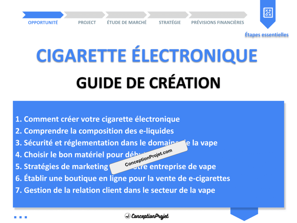 Cigarette Electronique Guide de Creation Cover