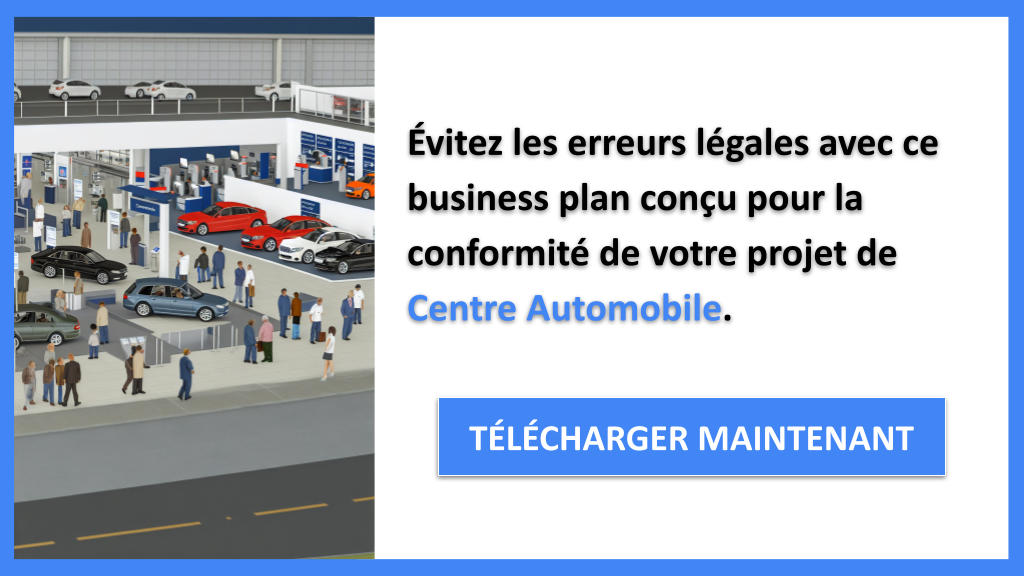 Exemple Business Plan pour Centre Automobile - Étude Juridique Centre Automobile- CTA2