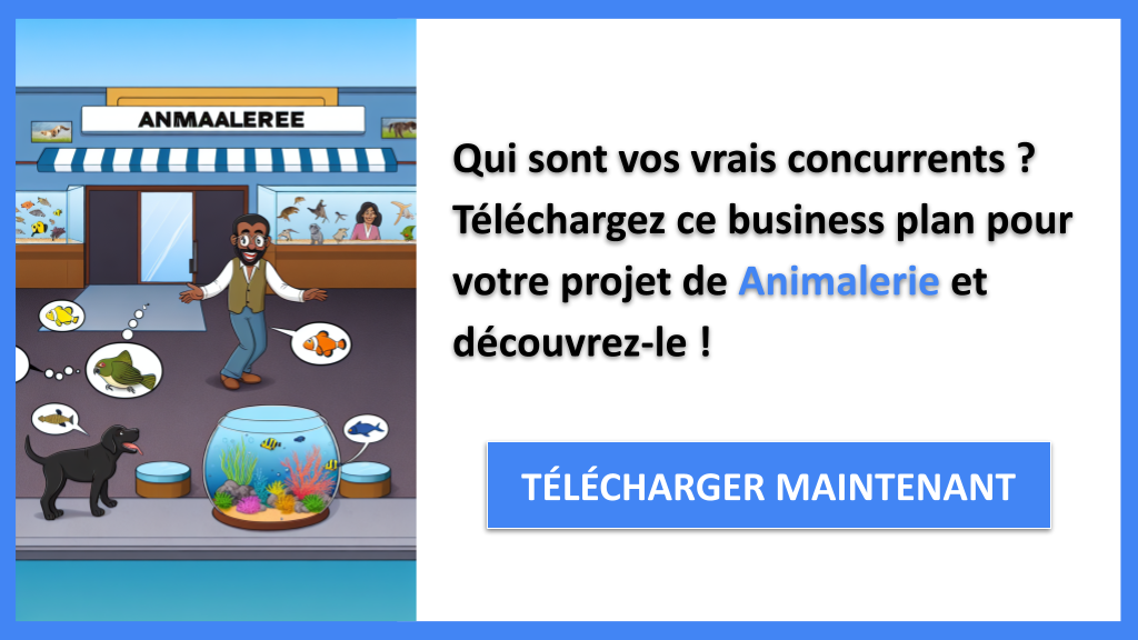 Exemple Business Plan pour Animalerie - Étude de la Concurrence Animalerie- CTA1