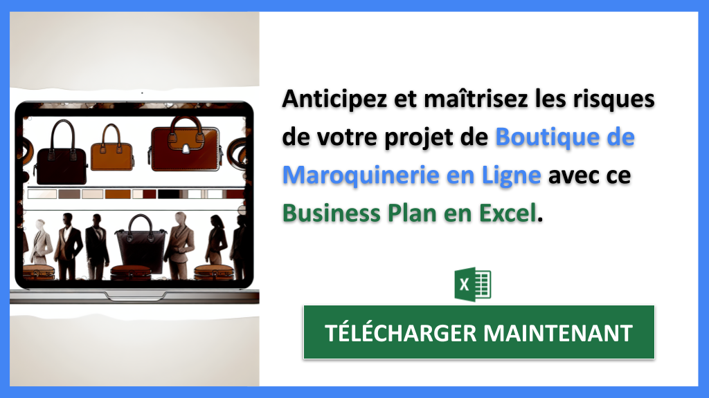 Exemple Business Plan pour Boutique de Maroquinerie en Ligne - Gestion des Risques Boutique de Maroquinerie en Ligne- CTA2