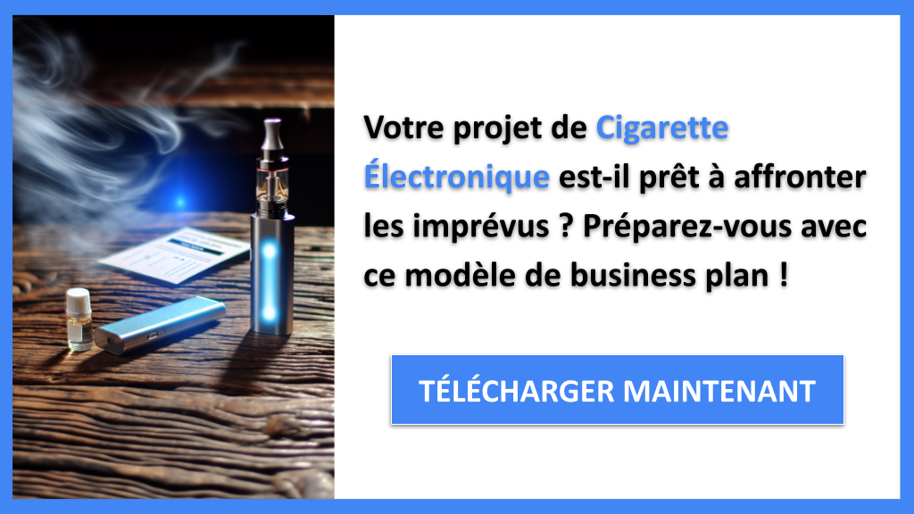 Exemple Business Plan pour Cigarette Électronique - Gestion des Risques Cigarette Électronique- CTA1