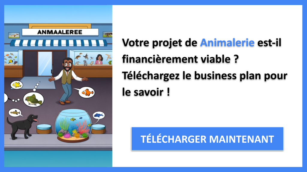 Exemple Business Plan pour Animalerie - Animalerie Plan financier Exemple- CTA1