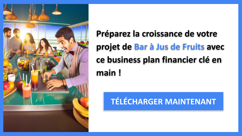 Comment développer un Prévisionnel Financier pour un Bar à Jus de Fruits ? 8 Exemple Business Plan pour Bar à Jus de Fruits - Bar à jus de fruits Plan financier Exemple- CTA3