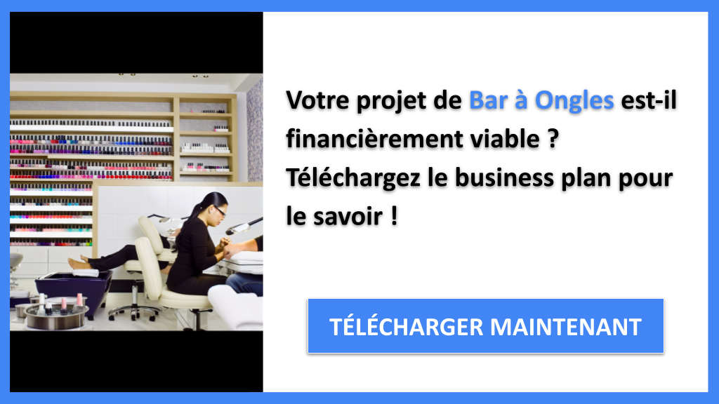 Exemple Business Plan pour Bar à Ongles - Bar à ongles Plan financier Exemple- CTA1