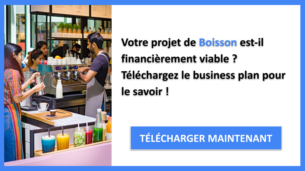 Exemple Business Plan pour Boisson - Boisson Plan financier Exemple- CTA1
