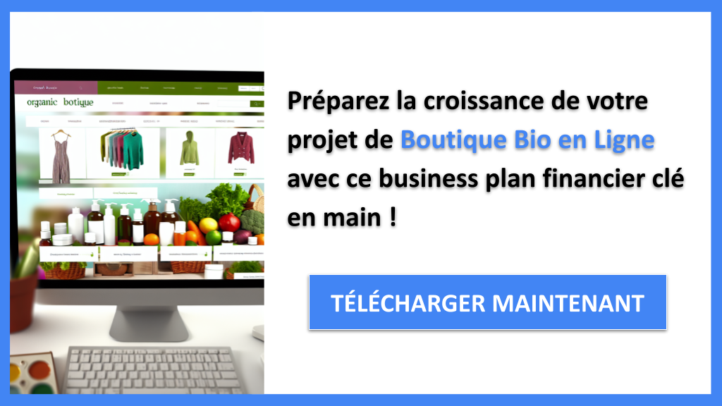 Exemple Business Plan pour Boutique Bio en Ligne - Boutique bio en ligne Plan financier Exemple- CTA3