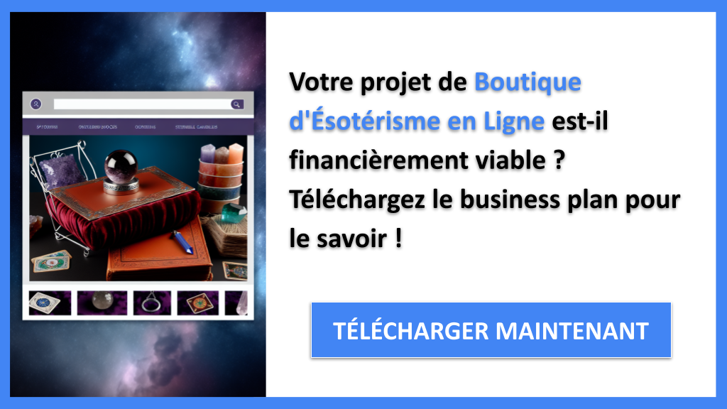 Exemple Business Plan pour Boutique d'Ésotérisme en Ligne - Boutique d'ésotérisme en ligne Plan financier Exemple- CTA1