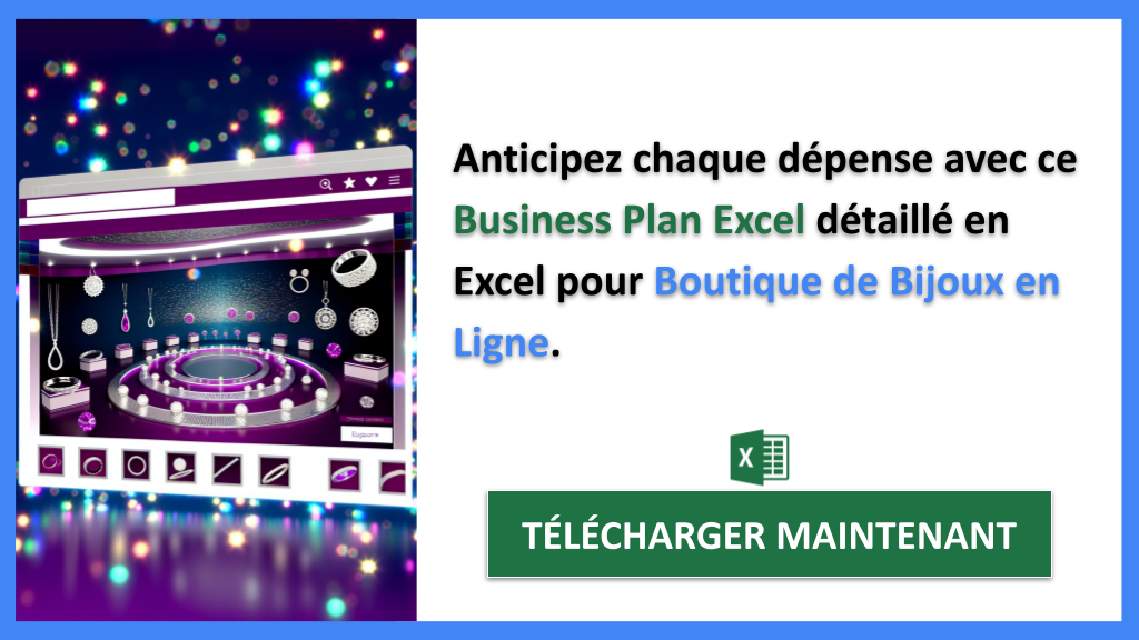 Exemple Business Plan pour Boutique de Bijoux en Ligne - Boutique de bijoux en ligne Plan financier Exemple- CTA2