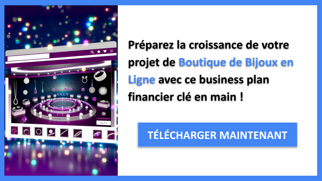 Exemple Business Plan pour Boutique de Bijoux en Ligne - Boutique de bijoux en ligne Plan financier Exemple- CTA3