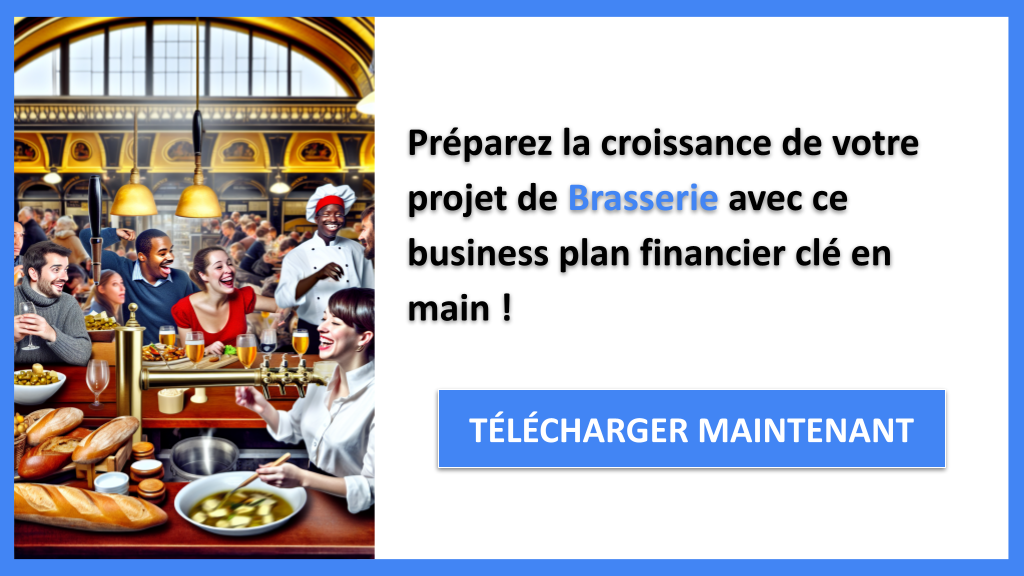 Comment élaborer un Plan Financier pour une Brasserie étape par étape ? 8 Exemple Business Plan pour Brasserie - Brasserie Plan financier Exemple- CTA3