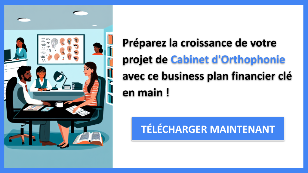 Exemple Business Plan pour Cabinet d'Orthophonie - Cabinet d'orthophonie Plan financier Exemple- CTA3